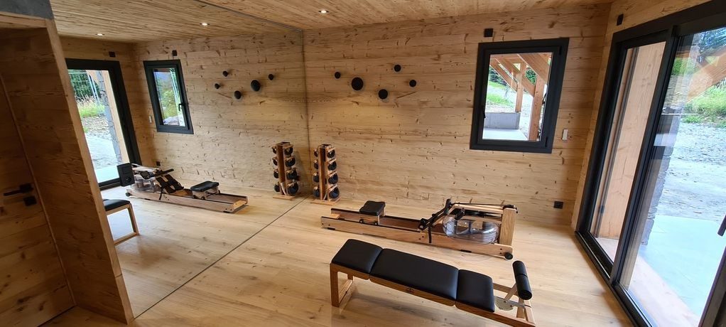 Salle de sport chalet de luxe